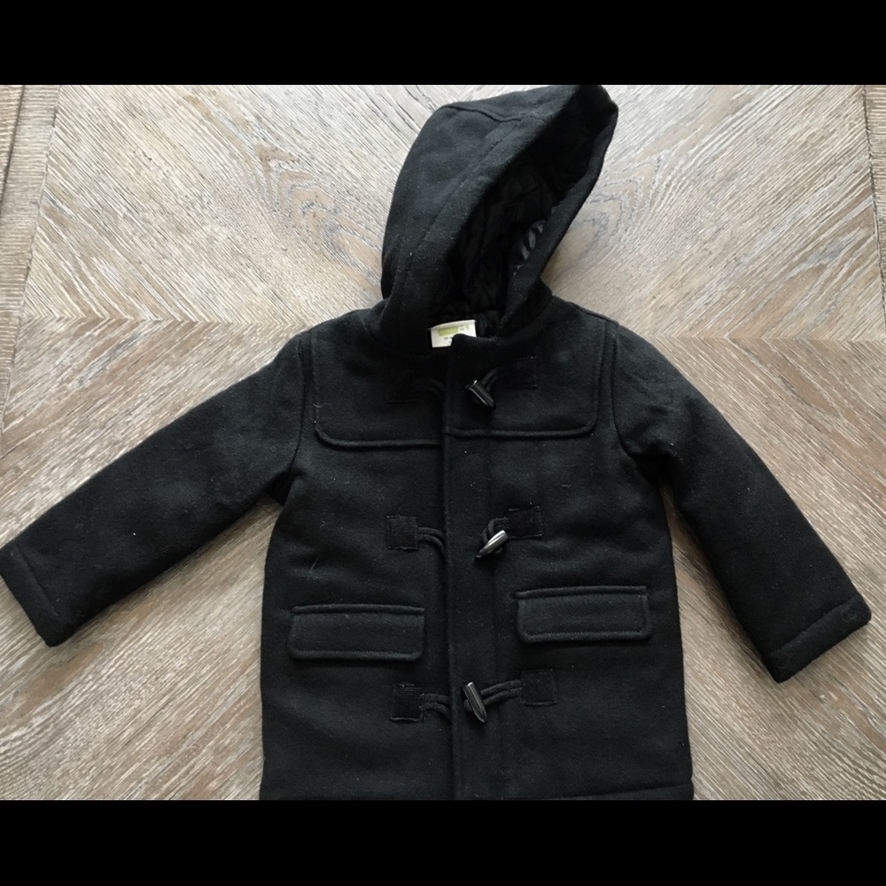 Crazy 8 Baby Boy Black Peacoat Jacket 18-24mo